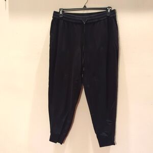Eileen Fisher black sweat pants, elastic w/ drawstring,  & Pockets Lg.